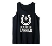 Dibs On The Farrier Horseshoe Hoof Trimmer Humor Tank Top