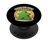 Dibs On The Green Meeple Boardgame Player Tabletop Game Fan PopSockets Adhesive PopGrip