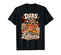 Dibs on the Leftovers Thanksgiving Food Funny Turkey T-Shirt