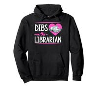 Dibs On The Librarian Romantic Valentine's Day Pullover Hoodie