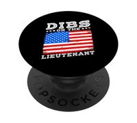 DIBS ON THE LIEUTENANT Funny Military Partner PopSockets Adhesive PopGrip