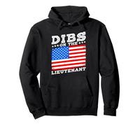 DIBS ON THE LIEUTENANT Funny Military Partner Pullover Hoodie