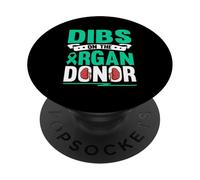 Dibs On The Organ Donor Kidney Transplant Surgery Recovery PopSockets Adhesive PopGrip