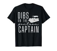 Dibs On The Pontoon Boat Funny Vacation Captain Wife T-Shirt