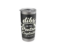 Dibs On The Pontoon Captain with The Beard Stainless Steel Insulated Tumbler