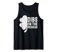 Dibs On The Redhead Funny Irish Shamrock St. Patrick’s Day Tank Top