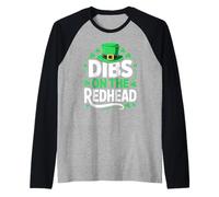 Dibs On The Redhead Shirt Funny Men Women St Patricks Day Raglan Baseball Tee