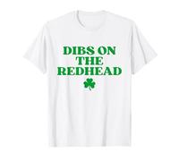 Dibs On The Redhead Shirt Funny St Patricks Day Irish T-Shirt