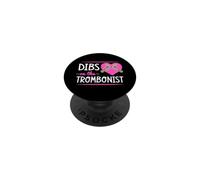 Dibs On The Trombonist Romantic Valentine's Day PopSockets Adhesive PopGrip