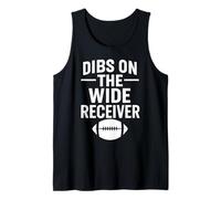 Dibs On The Wide Receiver Football Wife Girlfriend Girl QB Tank Top