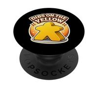 Dibs On The Yellow Meeple Boardgame Player Tabletop Game Fan PopSockets Adhesive PopGrip