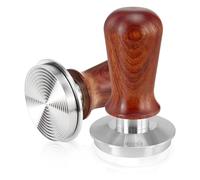 DIBTSA Espresso Tamper 58.5mm, Spring Loaded Coffee Tamper, Espresso Hand Tamper, 304 Stainless Steel Ripple Base, Espresso Accessories, Barista Tool