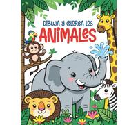 Dibuja y colorea los animales: Libro para colorear