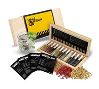 DIBYS Gin Botanicals Gift Set Mini | 12 Gin Spices for Gin Tonic & Cocktails | Gin Infusion Kit with 4 Recipes, Spice Lexicon & Elegant Wooden Box | Gin Gifts for Men & Women | Gin Flavouring Kit