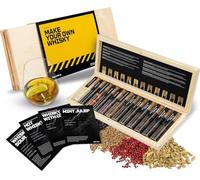DIBYS Mini Whiskey Spice Set | 12 Botanicals Whiskey for DIY Cocktail | with 4 Recipe Cards, Spice Lexicon and Wooden Box | Gift Set for Men and Women | Whiskey Accessories
