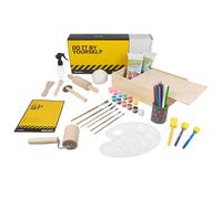 DIBYS Pottery Kit for Kids | Craft Set with Air-Drying Clay in White, Wooden Tools, Paints, Brush & Instructions | Creative DIY Kit with Box for Crafting & Painting | Gift Ideas for Girls & Boys