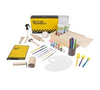 DIBYS Pottery Kit for Kids | Craft Set with Air-Drying Clay in White, Wooden Tools, Paints, Brush & Instructions | Creative DIY Kit with Box for Crafting & Painting | Gift Ideas for Girls & Boys