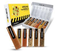 DIBYS Spices from Around The World Gift Set | 6 Authentic Spice Blends | Gourmet Spices Gift Set for Cooking & Seasoning | Collection with Greek, Indian, Thai, Mexican, Italian & Texan Spices