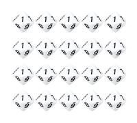 Dice 10 Sided Pretty Game Accessory Party Happy Play 20Pcs Plastic Number Ornament Home Decoration (White)