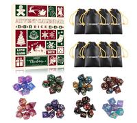 Dice Advent Calendar for Adults Teens - Polyhedral Dice Set Advent Calendar for Table Board Games RPG - 24 Days Christmas Countdown 2025 Surprise Gift for Gamers Role Players