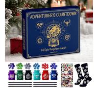 Dice Advent Countdown Calendar 2025, 24-piece 2D Dice Acrylic Christmas Tree Decoration, 24-day Christmas Countdown Calendar, Dices -themed Home And Holiday
