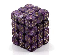 Dice Block with 36 d6 Vortex Purple w/Yellow