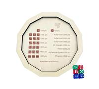 Dice Board Funny, Wooden, Classic, Portable And Easy To Carry | Wooden Dice Board For Home Use Travel With Women Men Game Nights Tabletop RPG Outdoor Party