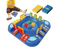 Dice Board Game, Fun Party Game, 7.24x7.24 inches, Great Play Activity, Educational Toy for Kids, Friends, 2 6 Players, Holiday Gatherings Birthday Parties Classroom Camping Coffee Table Backyard