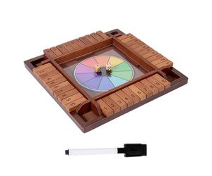 Dice Board | Wooden Close The Box - Portable Numerical Chess
