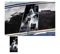 Dice Car Stickers Funny Auto B Pillar Waterproof Decoration DIY Cover Scratches Car Doors Pillar Sunscreen Decals Car Decoration(Type F)