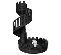 Dice Castle Tower - Dice Sieve Tower | Role Playing Game Tower | Dice Tower With Tray | Desktop Decorations Dice Tower Castle Tower Ornaments Ancient Roman Castle Theme Dice Rolling Tower