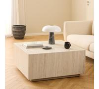 Dice Coffee Table - Travertine Effect - Square
