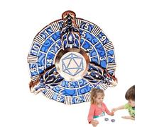 Dice Coin - Polyhedral Cool Dice Set,Zinc Alloy Fidget Toys, Retro Gear Wheel, Roulette Spinner for Tabletop Game