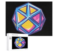 Dice Colorful Funny Wooden Picture Puzzle Wood Jigsaw Creative Gift for Adults And Family Game