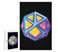 Dice Colorful Funny Wooden Picture Vertical Version Puzzle Wood Jigsaw Creative Gift for Adults And Family Game