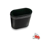 Dice Cup, 2.8x1.4'' Double Layer Quiet Leather Dice Cup, Portable Stacking for Bar KTV Poker Liars Party Games