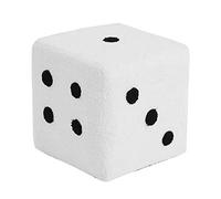 Dice Design Foot Stool, Soft Comfortable Sturdy Base Cube Stool with Solid Wood, Simple Warm Foot Rest Stool for Home Living Room Bedroom for Decoration (White)