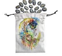 Dice Drawstring Bag - Animal Print Tarot Card Drawstring Bags | Color Double Sided Storage Pocket, Portable Pouch Velvet Bags for Jewelry, Tarot Cards, Cr
