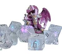 Dice Dungeons and Dragons DnD Poly Moonstone Opal ‘Pearl of Power’ for RPG Games like DnD and Pathfinder great Gifts for RPG games