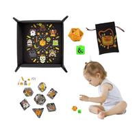 Dice Game Advent Halloween,Halloween Ornament Holiday Countdown - Adults Teens Families Interactive Tabletop Toy for Fun Engaging Gameplay