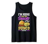 Dice Game Night I'm Here For The Snacks And The Bunco Chaos Tank Top