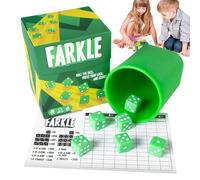 Dice Game Set, Family Travel Play, Interactive Strategy Toy, Camping Trip Entertainment, Fast Paced Activity, Portable Party Supplies for Children, Teens, Adults