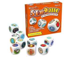 Dice Game With Acrylic Image - Unlimited Stories Combination, Interactive Communication Toy | Speech Development, ESL Learning Aid, Social Improvisation Portable Pocket Size Year