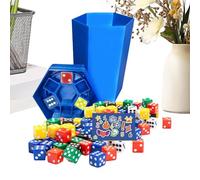 Dice Games for Kids - Fast Paced Trash Dice Travel Game - Interactive Indoor Activities with Sticker Pack for Picnic Camping School Party Travel Trip Home Teens Kids