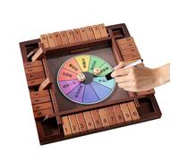 Dice Games - Wooden Close The Box for Family Fun | Educational Number Play with Four Sided Layout Strategic Learning & Interactive Entertainment for Adult Child Home Bar Gathering Travel