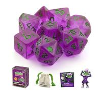 Dice Goblin Monster Menagerie RPG Polyhedral DnD Dice (8 Piece) Blind Box Collectible Series with Bag & Sticker