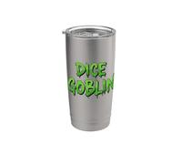 Dice Goblin Tabletop Gaming Rolling Cube Polyhedral Pi Die Stainless Steel Insulated Tumbler