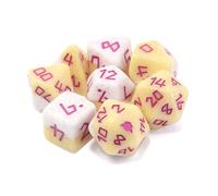 Dice Goblin The Baker RPG Polyhedral DnD Dice (8 Piece) 1 of 12 Misfits & Mayhem Collectible Series with Bag & Sticker