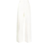 Dice Kayek pleat-detail tailored trousers - White 36-38