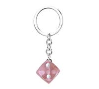 Dice Keychains - 3D Cube Elegant Resin Pendant Handbag Backpack Cool Fashion Accessory for Women Men Teens Adults Teen Handbag Teen, Se référer à la description, Resin, No gem